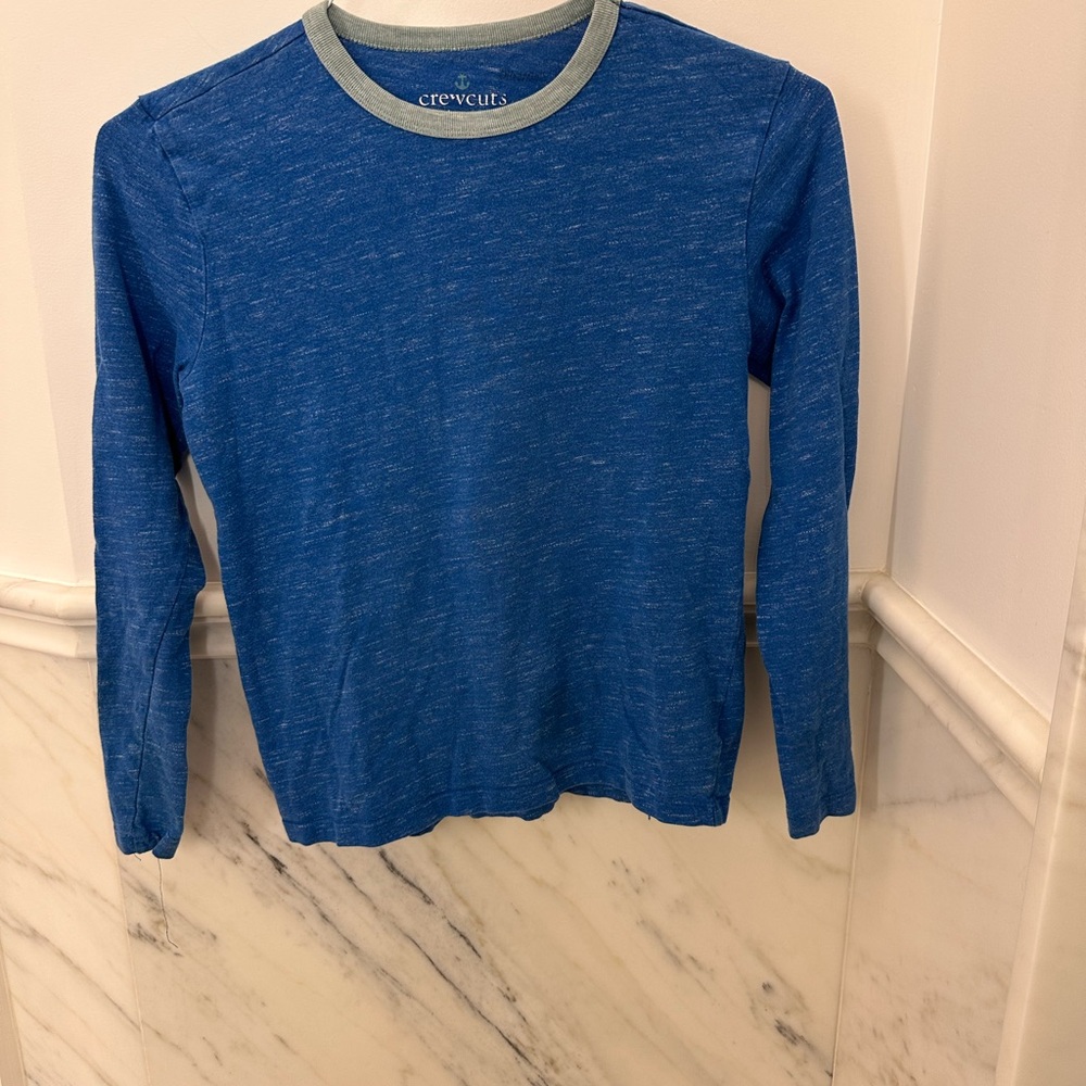 Crewcuts Kids Blue Long Sleeve Tee